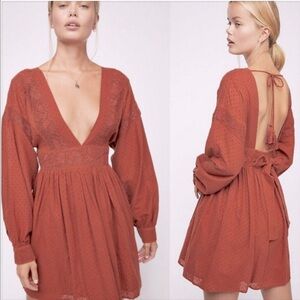 Free People Sugar Pie mini Swiss Dot Dress